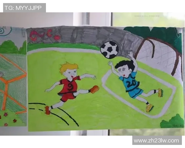 初中生足球绘画作品欣赏与创作技巧分享大全